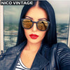 Mirrored Classic Gradient Female Black Sunglasses